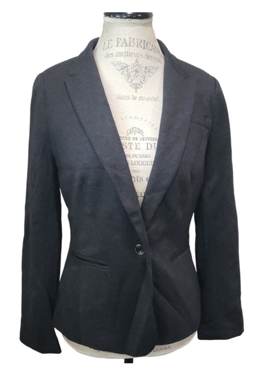 JCP Charcoal Gray Single Button Blazer Suit Jacket J C Penny's Brand New w. Tags